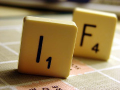 Scrabble tiles